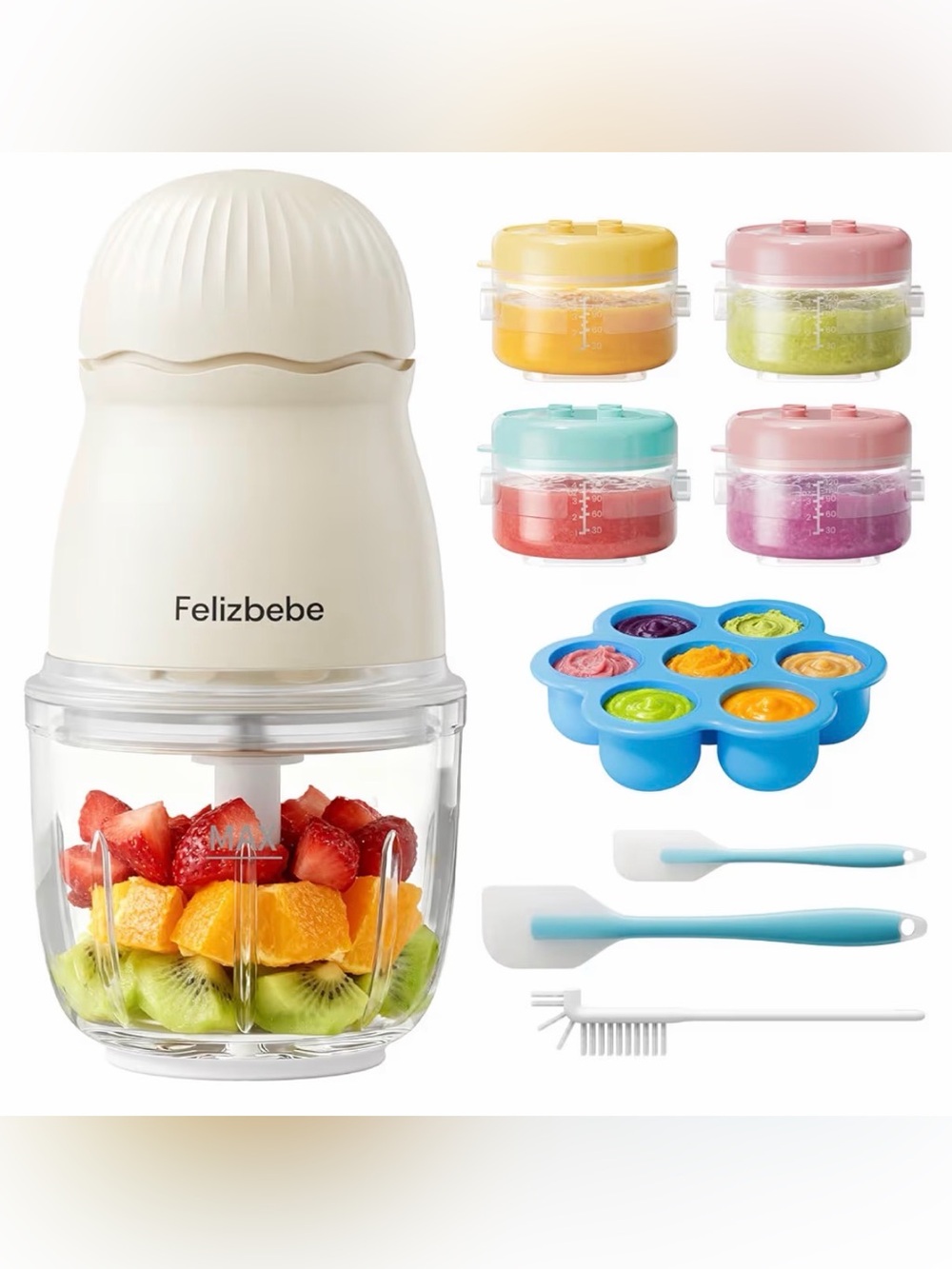 NIB - Baby Food Maker, Small Baby Food Processor Set, 10oz Puree Blender